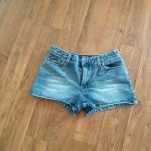 lei Distressed Blue Denim Shorts